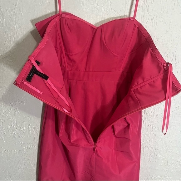𝅺bcbg Pink Strapless Dress Size 0 - Picture 7 of 13